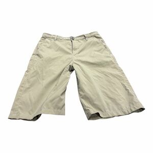 Under Armour Boys Khaki Activewear Shorts, Size XL, Heatgear, Beige
